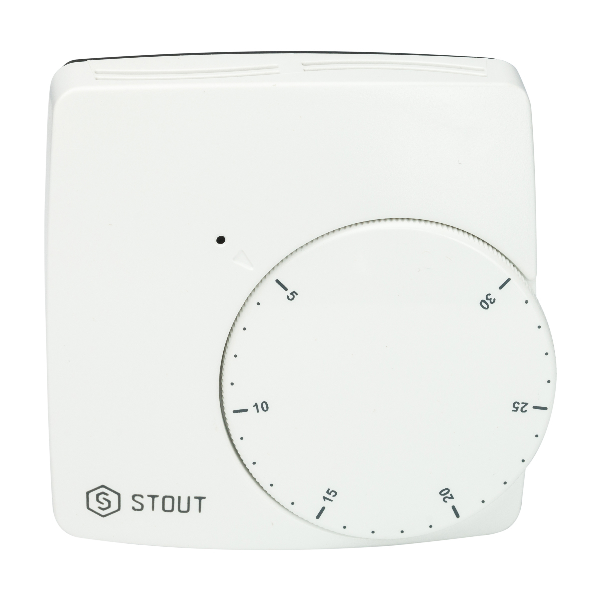 

STOUT Проводной электронный термостат WFHT-BASIC со светодиодом (норм.закр.)