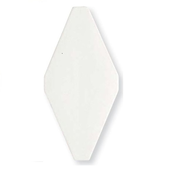 

Керамическая плитка Adex Rombos ADNE8051 Rombo Liso Blanco Z Настенная 10х20