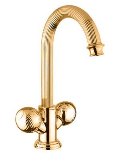 

Смеситель для раковины Cezares Olimp золото, ручка металл OLIMP-LS2-03/24-M