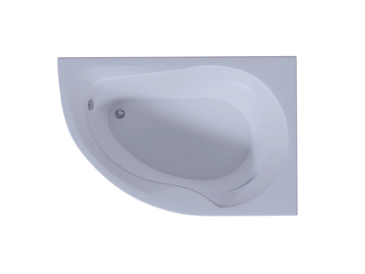 Акриловая ванна Акватек Вирго 1500х1000 с фронтальной панелью правая VIR150-0000025