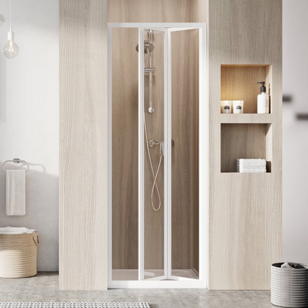 

Душевая дверь Ravak Supernova SDZ2 1850x700 белый, витраж Pearl