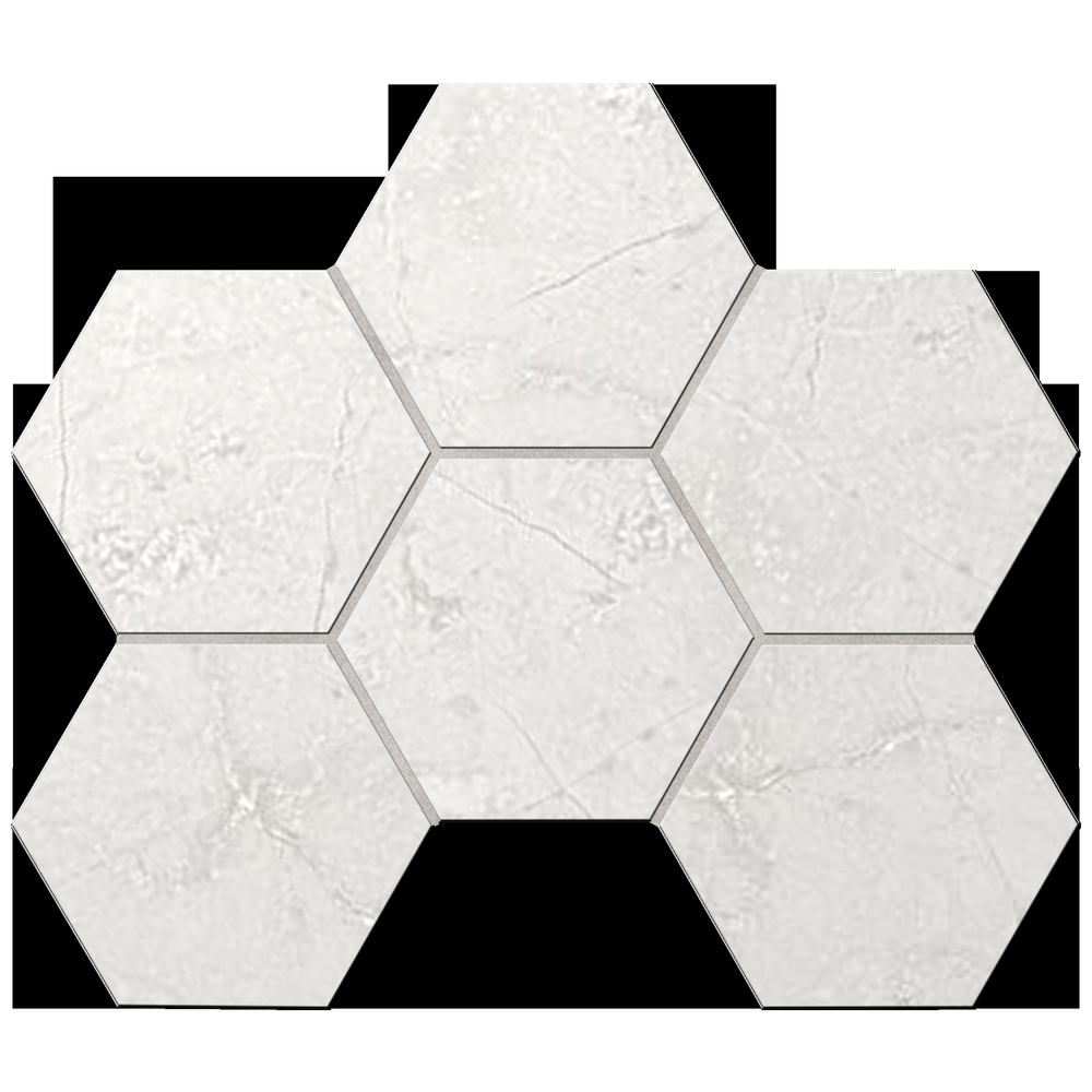 

Керамогранит Ametis Marmulla Mos Hexagon MA01 Мозаика 25x28,5 неполир