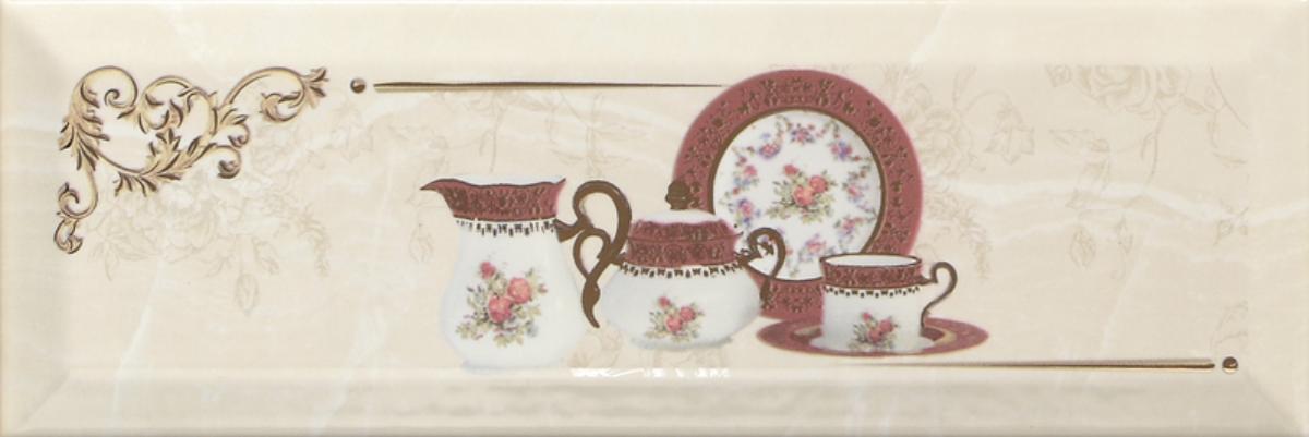 

Керамическая плитка Monopole Petra Decor Pranzo Gold C декор 10х30