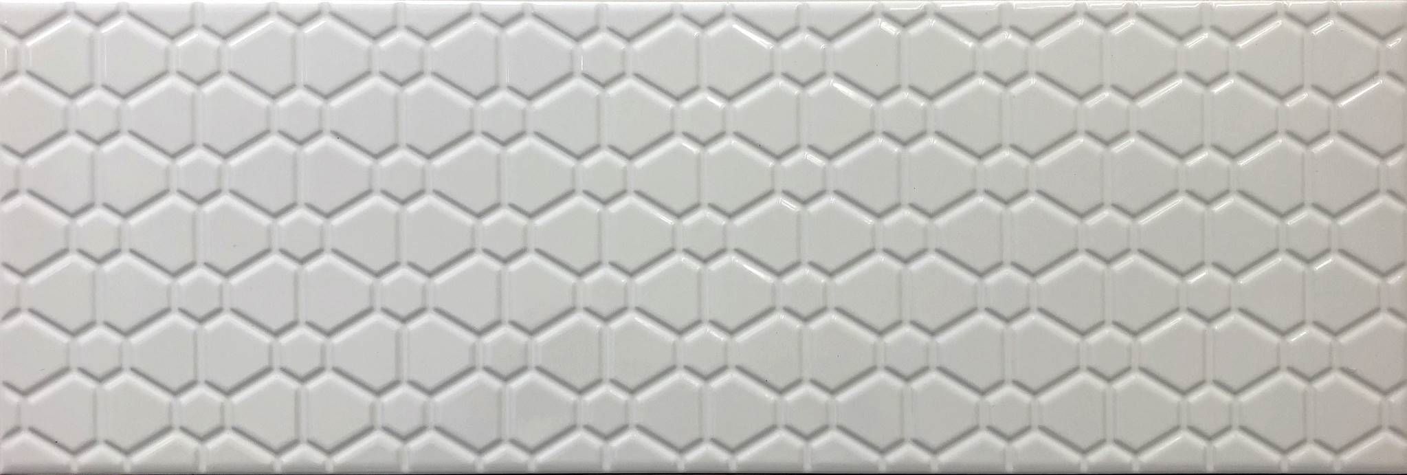 

Керамическая плитка Cifre Manila Rev. Exarel White Brillo настенная 20x60