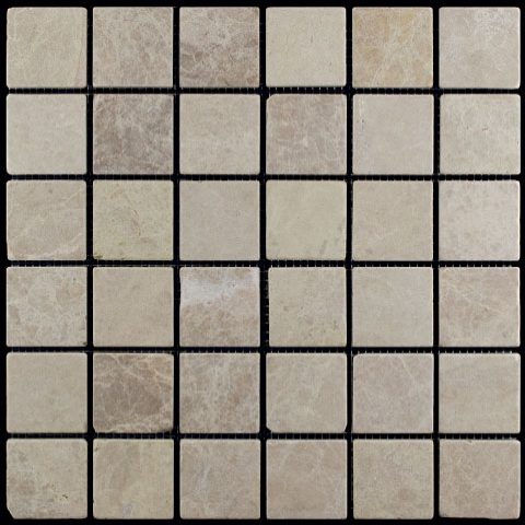 

Мраморная мозаика Natural Adriatica M036-48T (Emperador Light) (4,8х4,8) 30,5х30,5