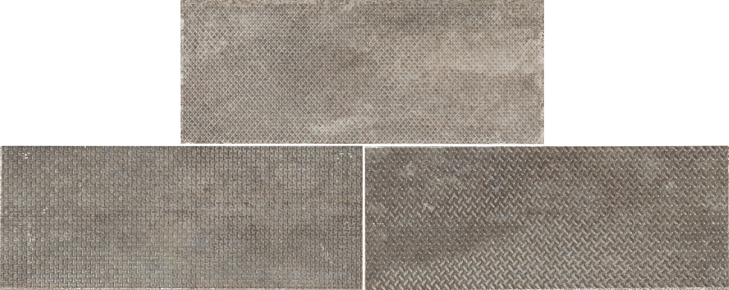 

Керамическая плитка Naxos Alloy 107338 Brick Lead настенная 15,5x39,5
