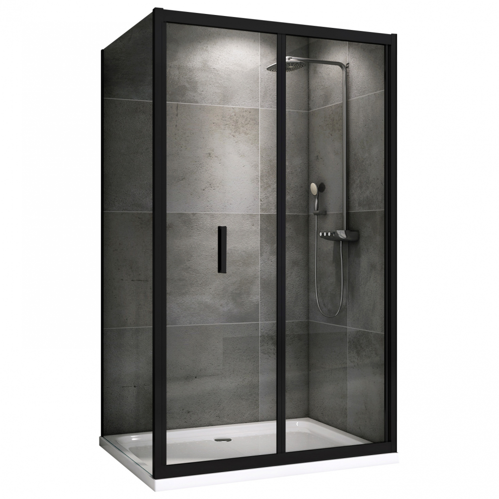 Душевой уголок ABBER Sonnenstrand 1950x900x800 черный AG07090B-S80B