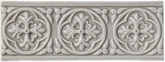 

Керамическая плитка Adex Studio ADST4009 Relieve Palm Beach Graystone Бордюр 7,5x19,8
