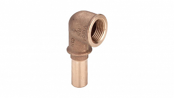Viega бронзовая отвод-вставка 90 градусов 15x1/2" ВВ Sanpress