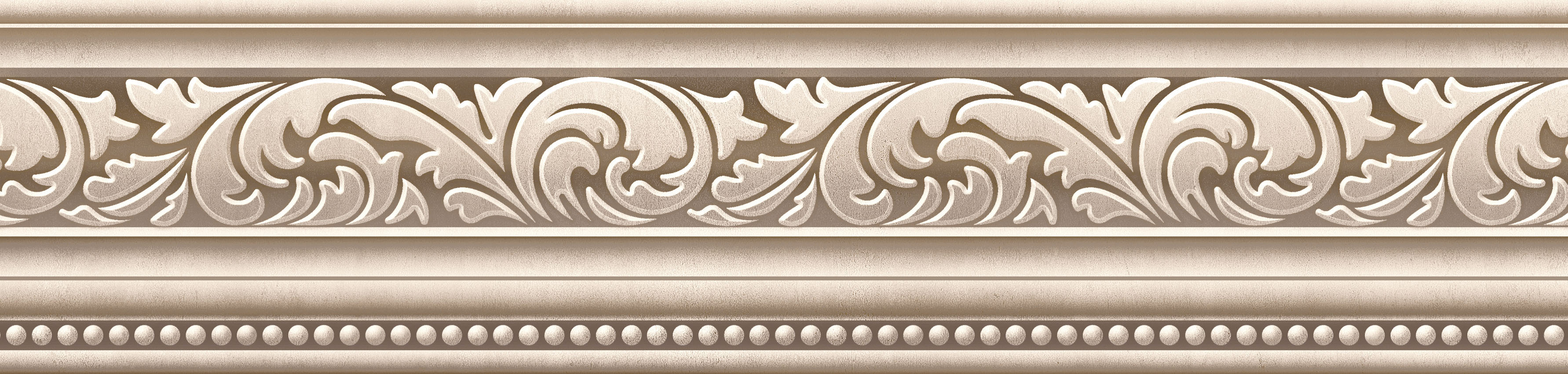 

Керамическая плитка Golden Tile Gobelen бежевый бордюр 6x25
