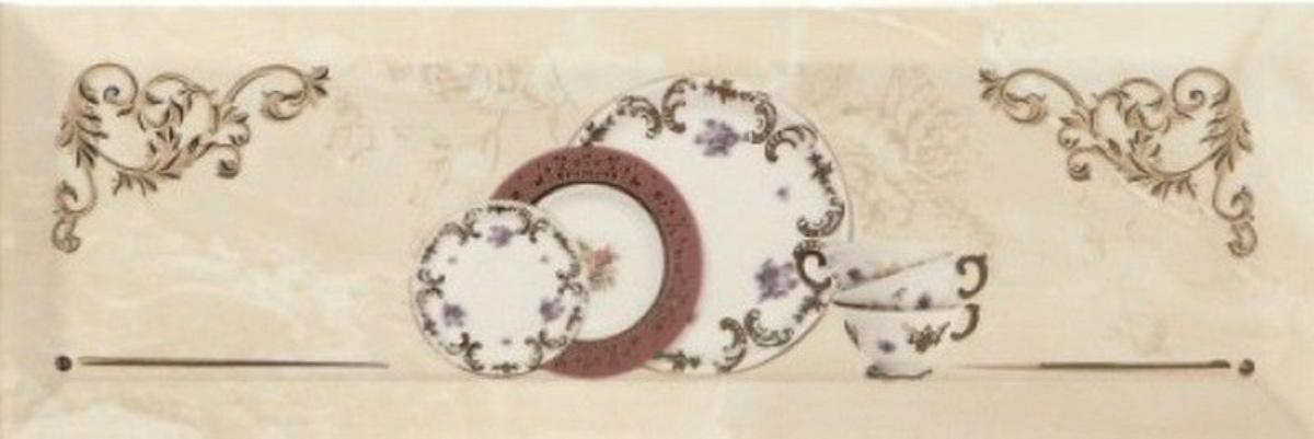 

Керамическая плитка Monopole Petra Decor Pranzo Gold A декор 10х30