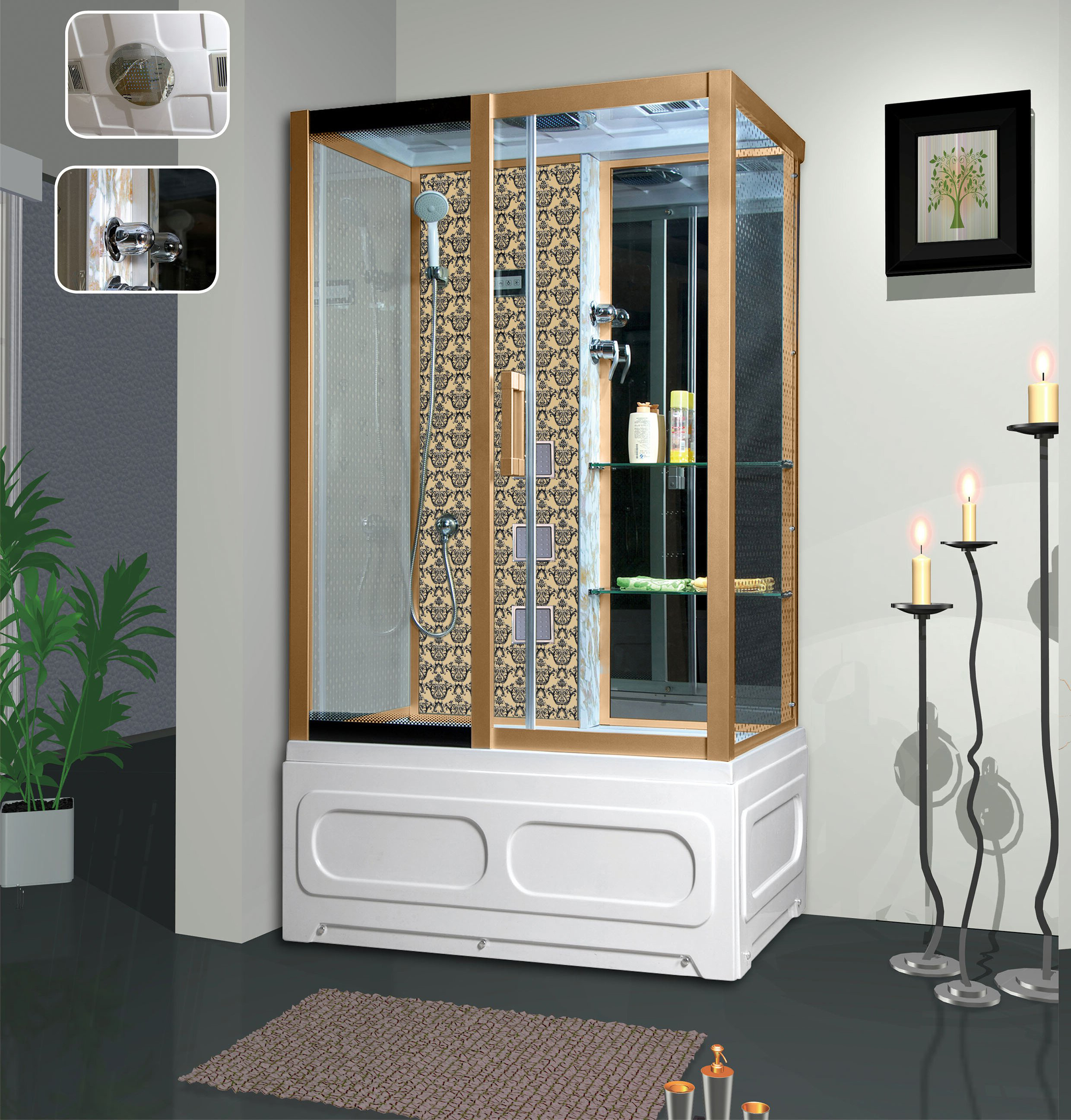 

Душевая кабина Niagara LUX 120х82х215 7716G L
