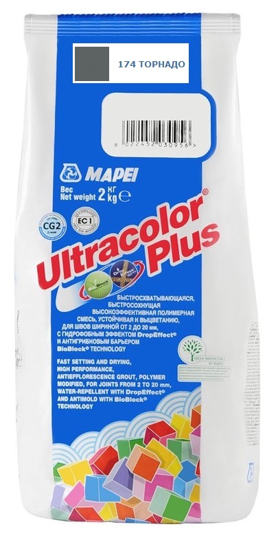 

Затирка Mapei Ultracolor Plus №174 (Торнадо) 2 кг