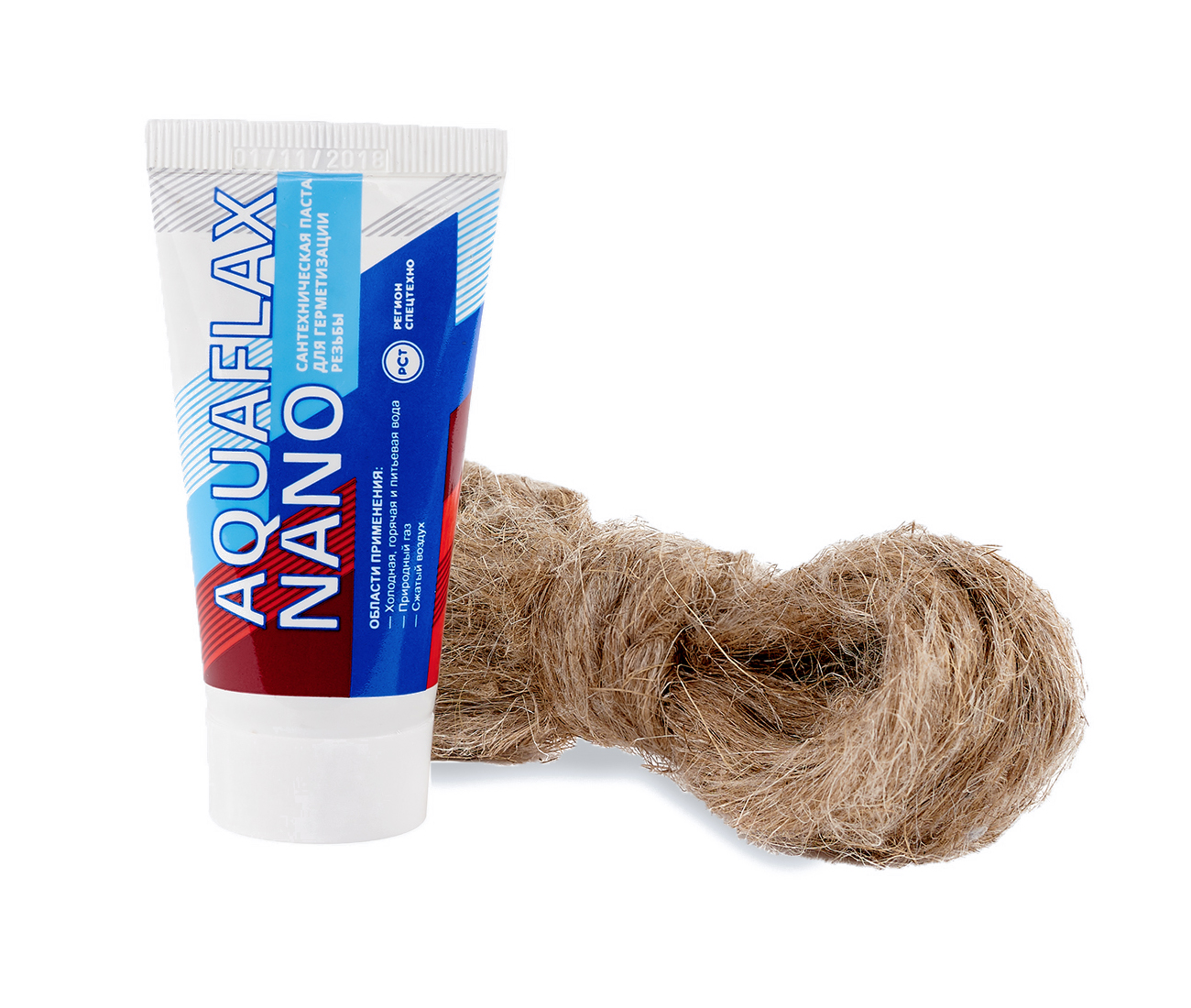 

Aquaflax Nano Комплект уплотнительная паста 30 г + лен 15 г