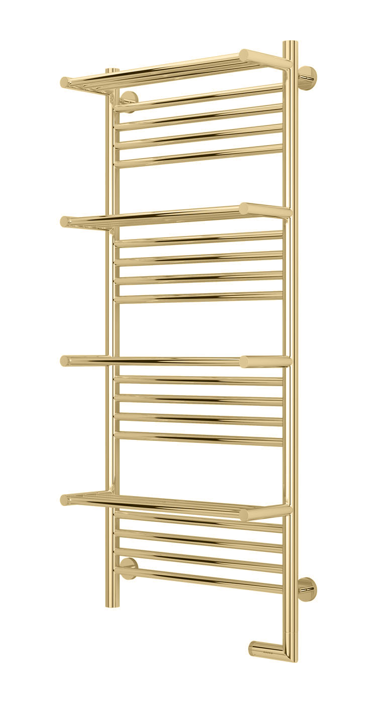 

Электрический полотенцесушитель Сунержа Богема 4 полки 2.0 1200x500 ТЭН Пр. золото арт. 03-5209-1250