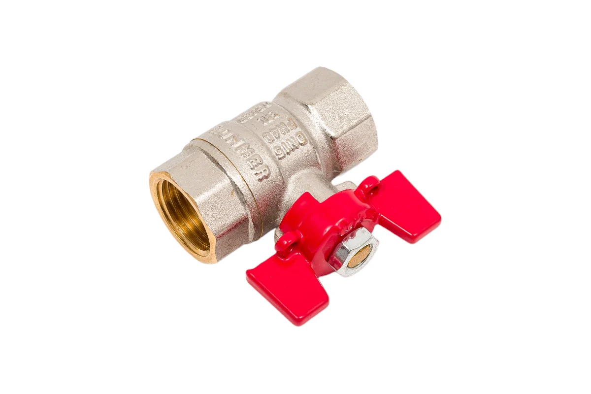 Rommer шаровой кран 1/2" ВН/ВН, ручка бабочка RBV-0003-0110215