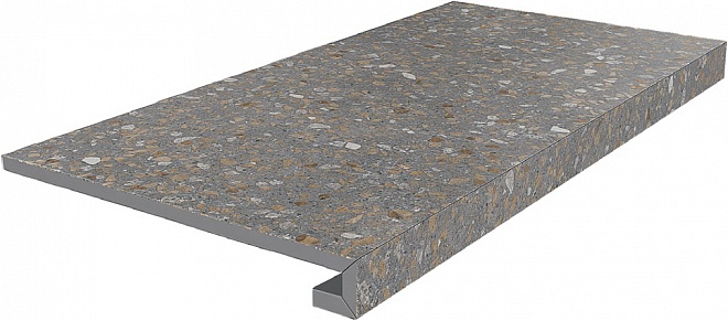 

Ступень Kerama Marazzi Терраццо коричневый SG632200R/GCF клееная 33х60