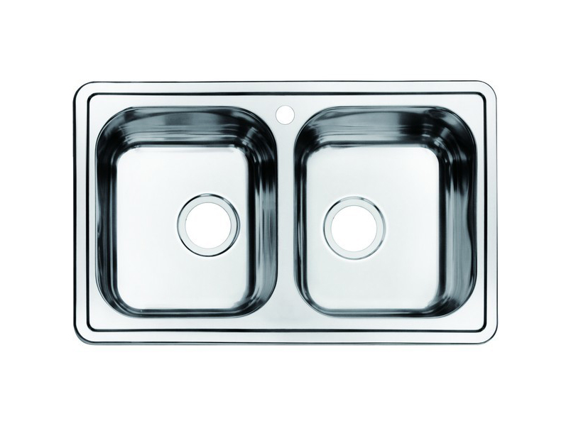 

Мойка для кухни IDDIS Strit полированная 2 чаши 780х480 STR78P2i77 хром