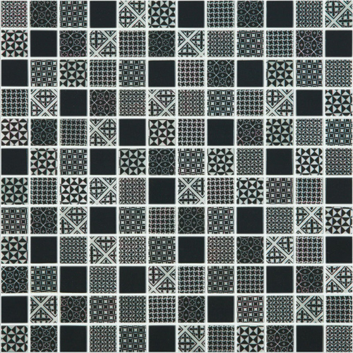 

Мозаика Стеклянная Vidrepur Mos. Born Black (на сетке) 31,7x31,7