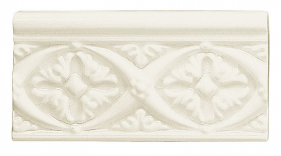 

Керамическая плитка Adex Modernista ADMO4004 Relieve Bizantino C/C Marfil бордюр 7,5x15