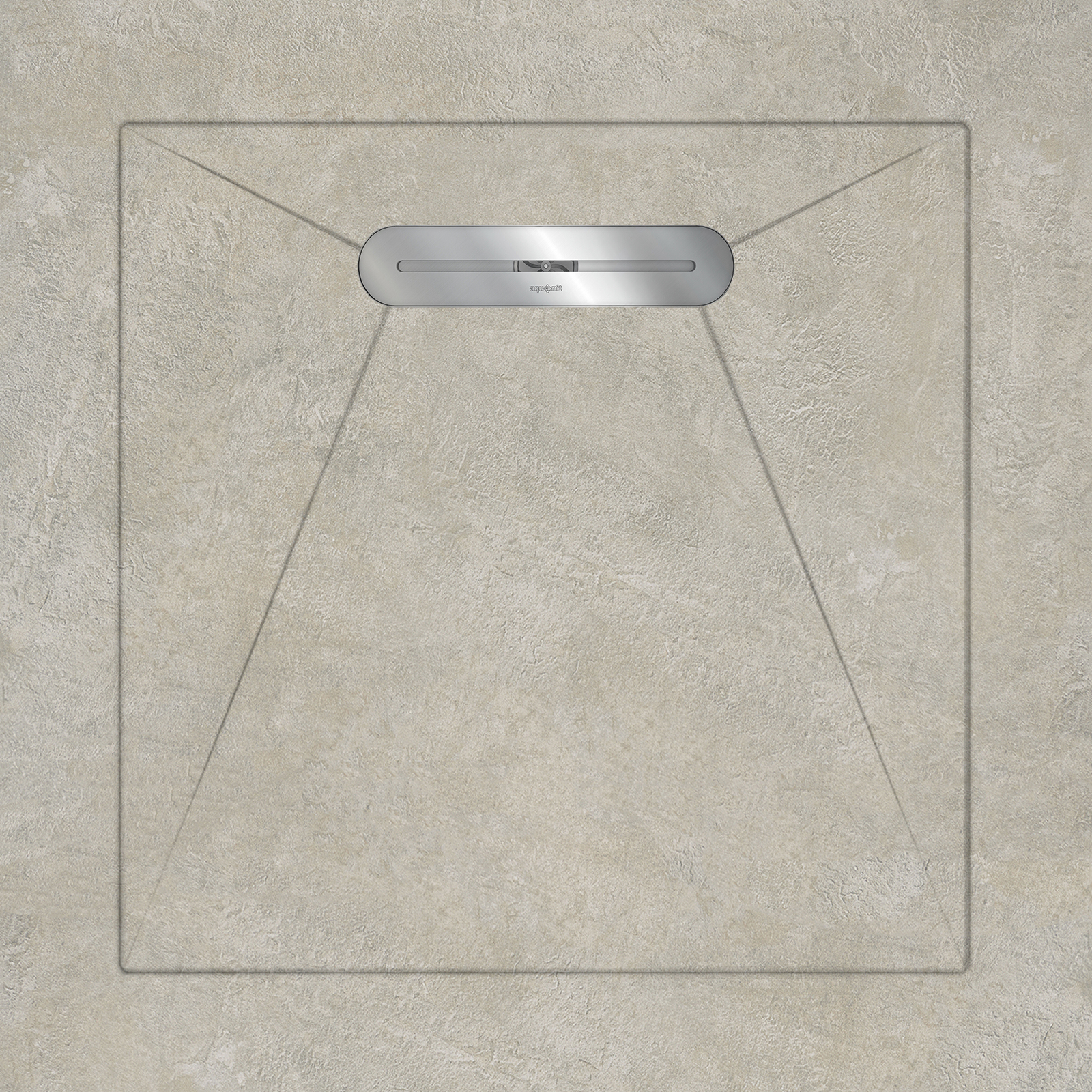 

Душевые поддоны Aquanit Geometrics Taupe Envelope Linear Massive 90x90