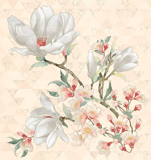 

Керамическая плитка Керлайф Primavera Magnolia Crema панно 75,3x70,9