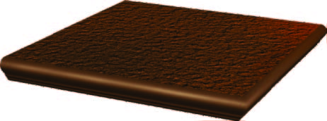 

Керамическая плитка Grupa Paradyz Cloud Brown Duro Ступень наружная с капиносом 33x33x1,1