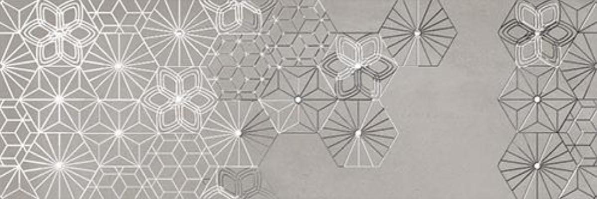 

Керамическая плитка Ibero Cromat One Dec Debod Grey A декор 25х75