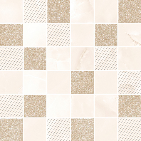 Керамическая плитка Azori Opale Beige Mosaic мозаика 30х30