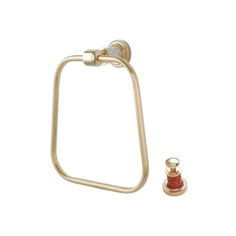 Кольцо для полотенец Boheme MURANO GOLD рубиновое 10905-R-G