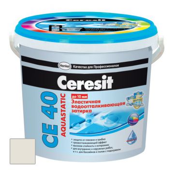 

Затирка Ceresit СЕ 40/2 Aquastatic водоотталкивающая Жасмин 40 (2 кг)
