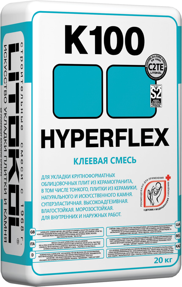 

Клей Litokol Hyperflex K100 серый 20кг