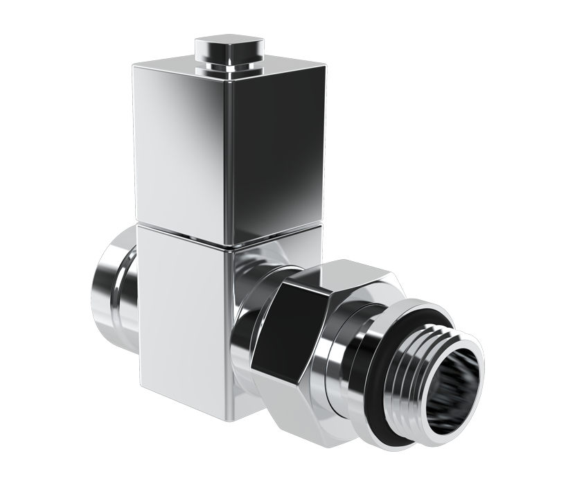 

Royal Thermo Вентиль ручной регулировки прямой, CUBE (хром), 1/2" RTE 50.026