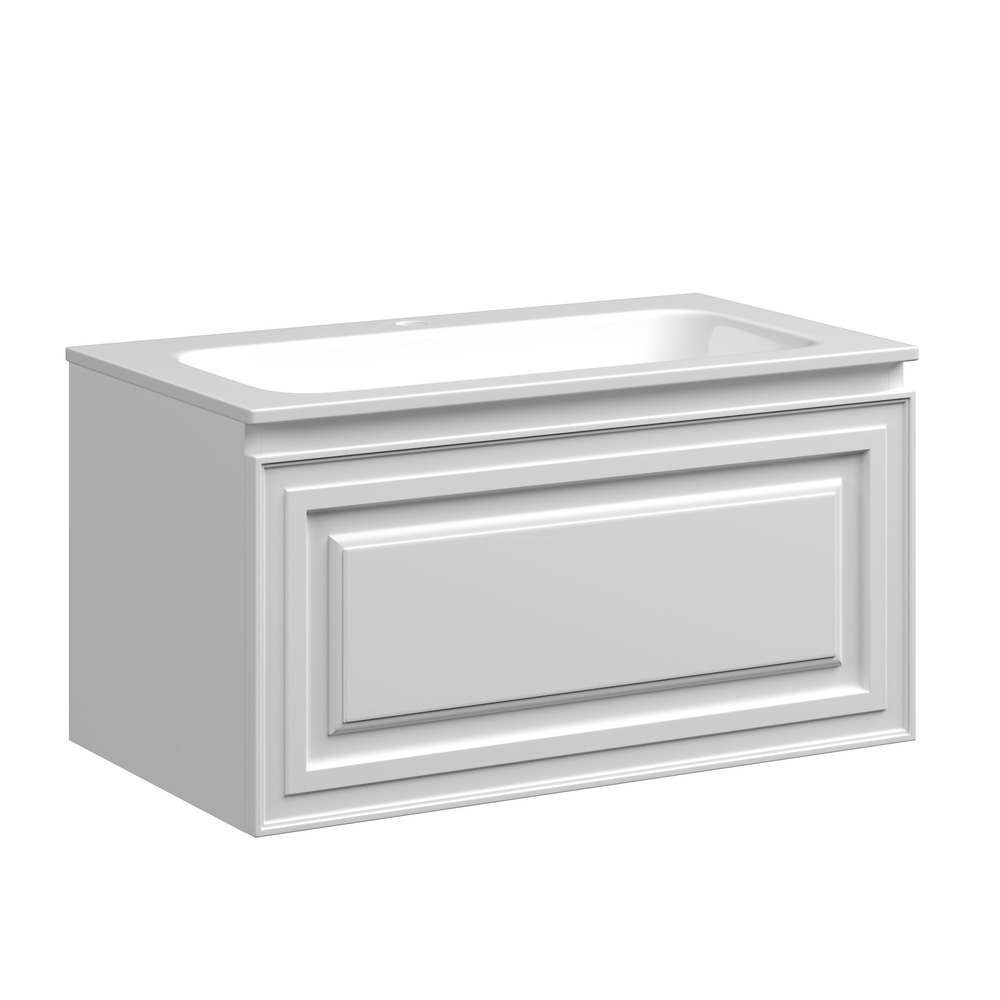Тумба с раковиной SANCOS Very 80 подвесная bianco VR80W+CN7012