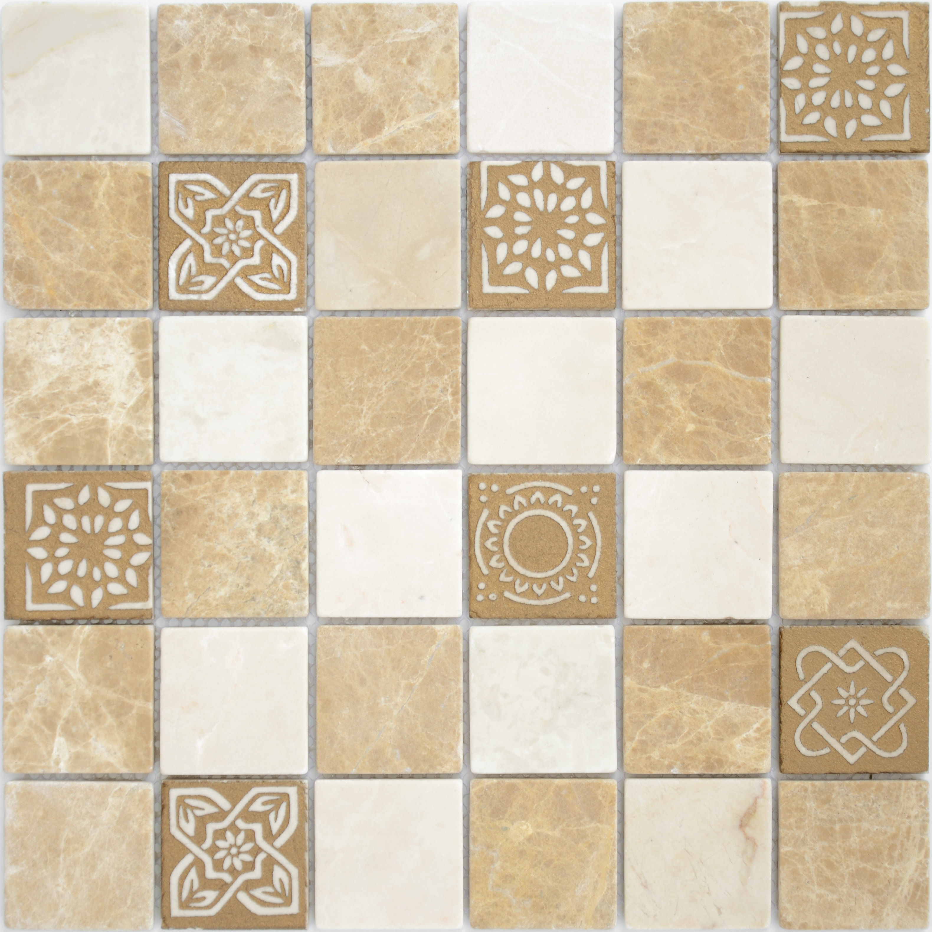 

Мозаика Caramelle Mosaic Art Stone Pietra Mix 1 Mat (4,8x4,8) 30x30