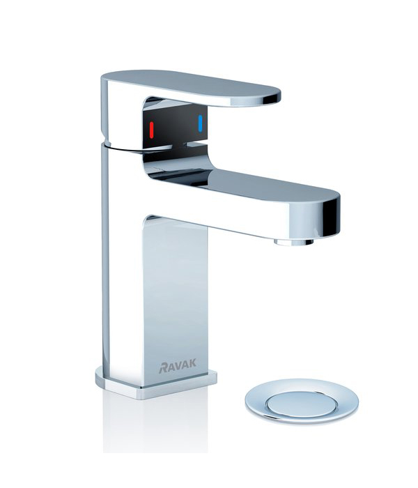 

Смеситель для раковины Ravak Chrome CR 011.00 с донным клапаном X070053