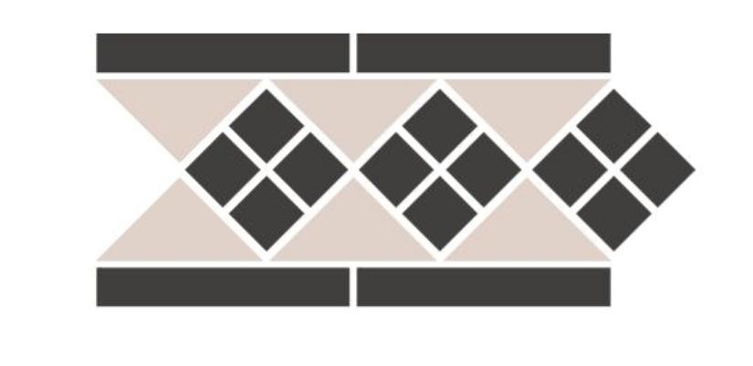 

Керамогранит Top Cer Octagon Border LISBON 1 with 1 strip Stand. (Tr.16, Dots 14, Strips 14) бордюр 28,1x15,1