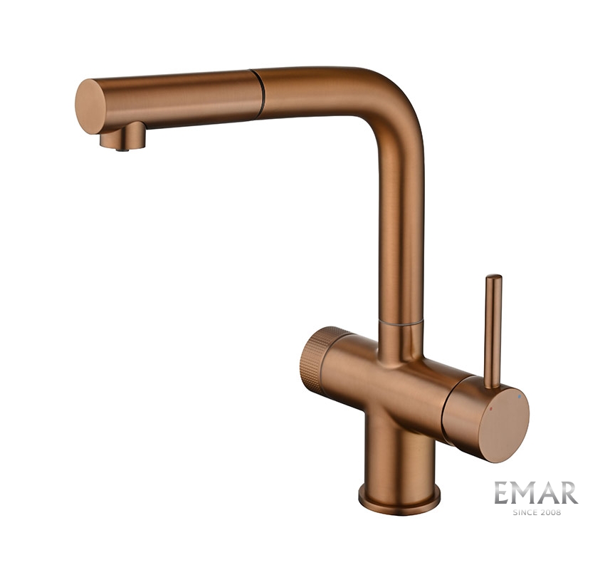 Смеситель для кухни EMAR PVD Coppery ЕС - 7026 PVD Coppery