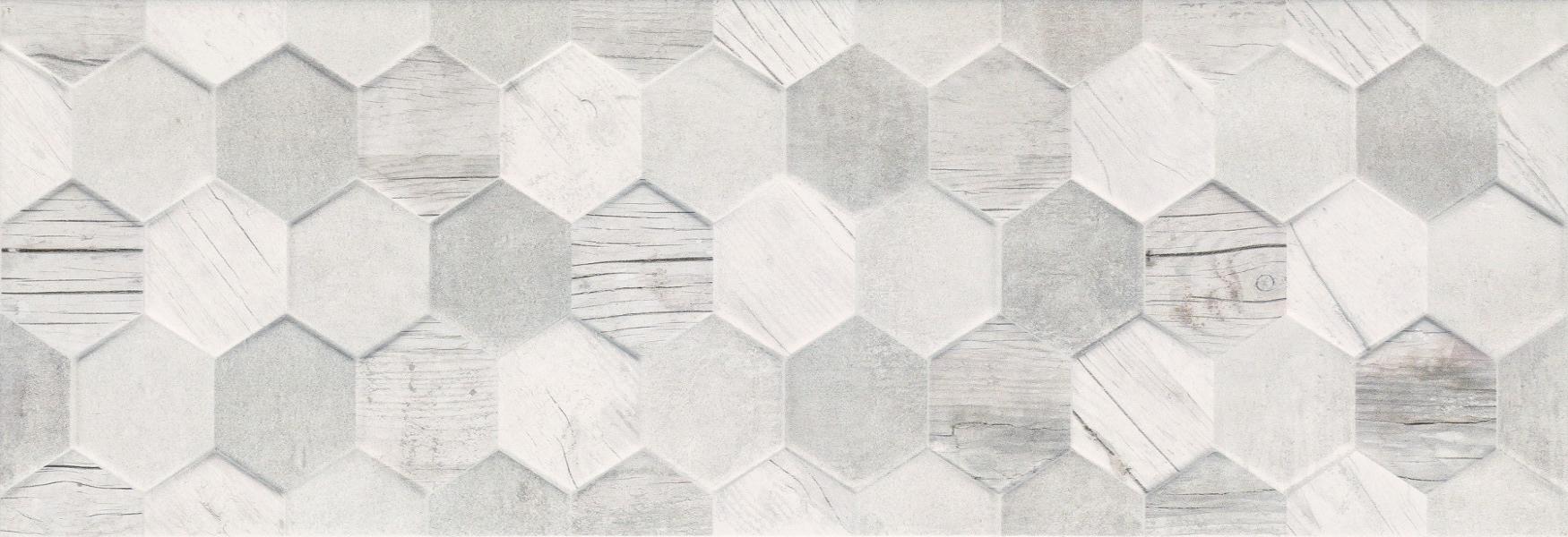 

Керамическая плитка Ceramika Konskie Polaris Hexagon Mix настенная 25x75