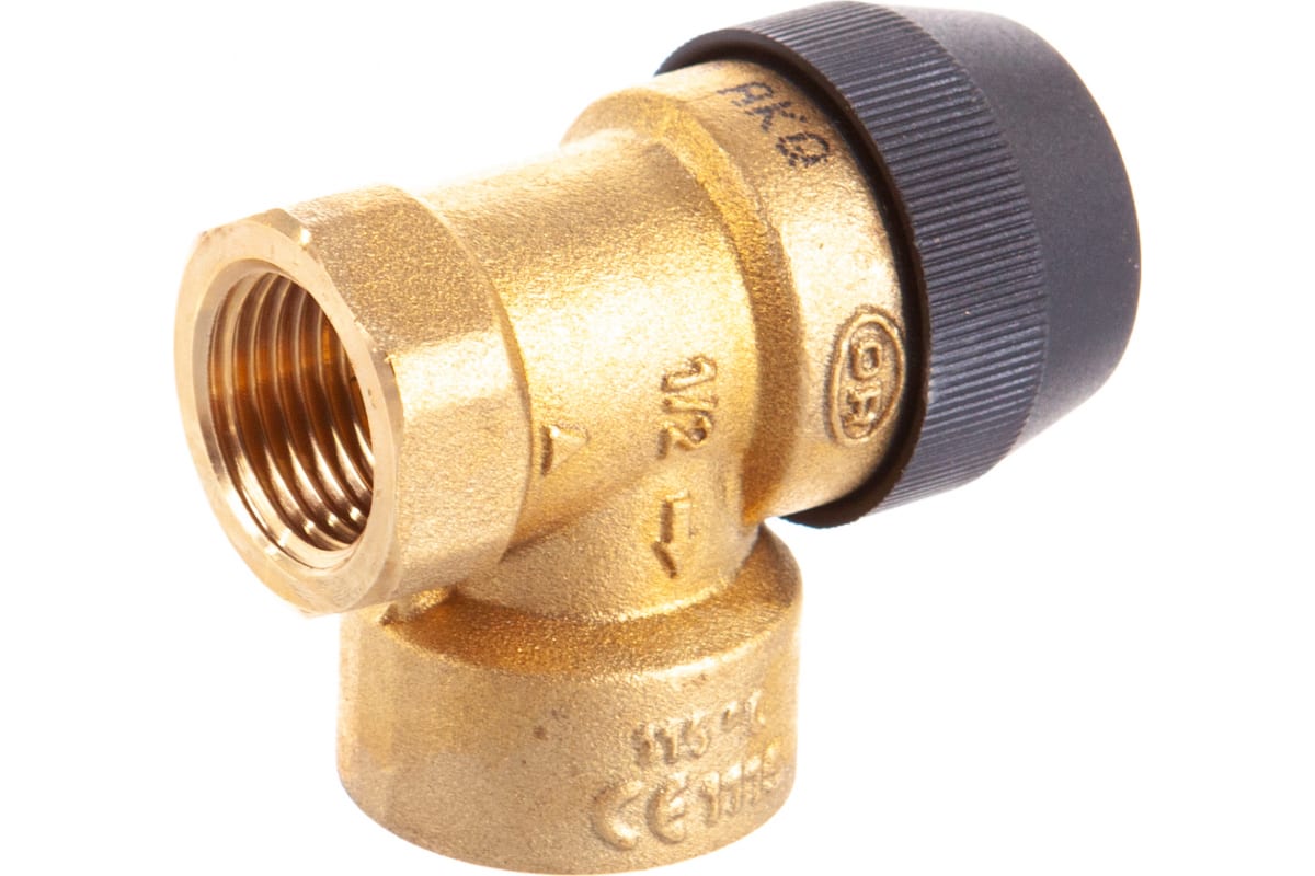 Elsen Клапан предохранительный, 1/2", 3/4", ВВ, 6 бар, латунь