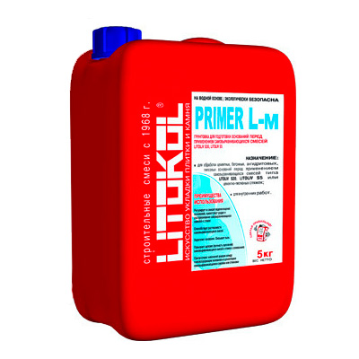 

Litokol Грунтовка Primer L-m для самонивелирующихся смесей 5кг