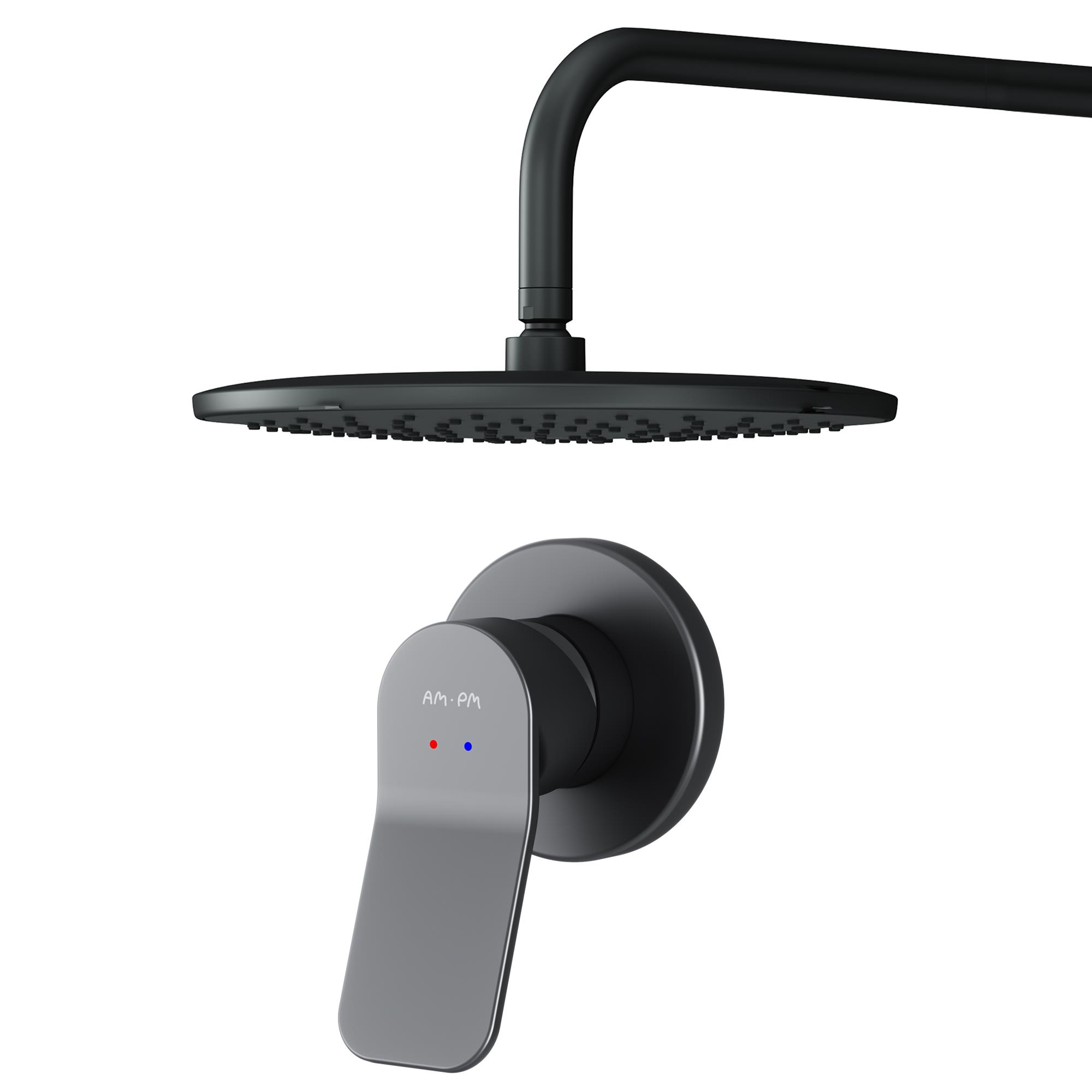 Душевой комплект скрытого монтажа AM.PM X-Joy черный FB85A2R002