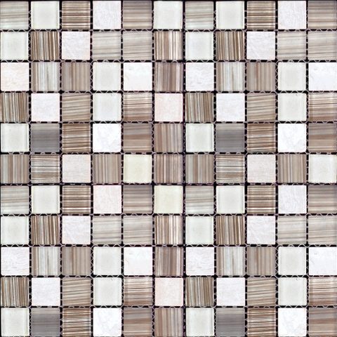 

Мозаика из стекла и мрамора Natural Madras MSD-428 (MSDH-428) (2,58х2,58) 30х30