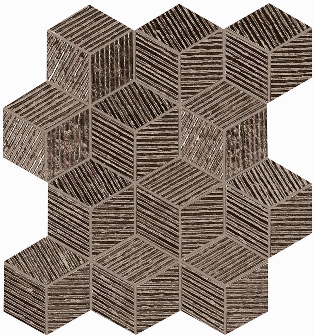 

Керамическая плитка Fap Lumina Glam (+25340) Caramel Cube Mosaico мозаика 22,5x26
