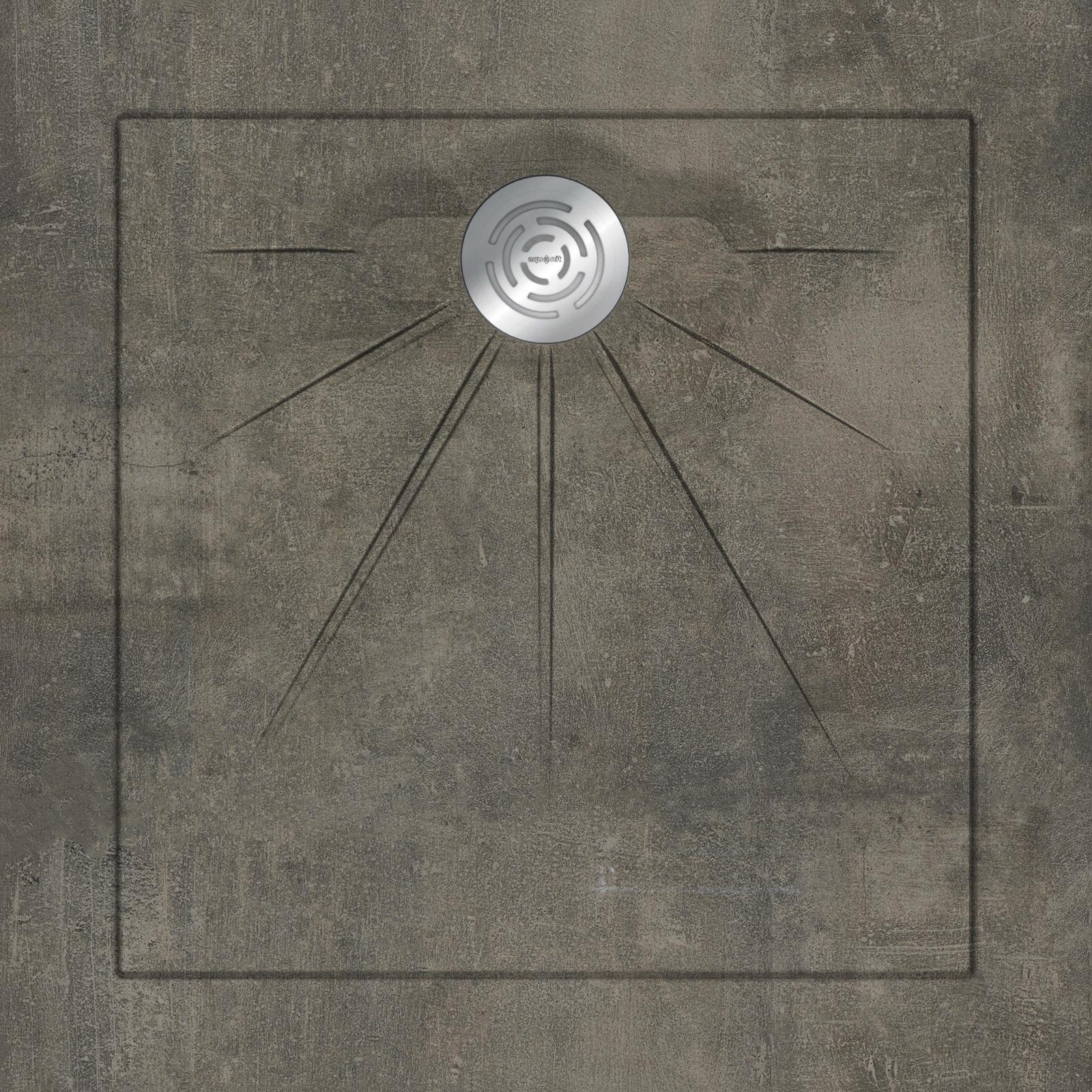 

Душевые поддоны Aquanit Beton Anthracite Multi Circle Eco 90x90