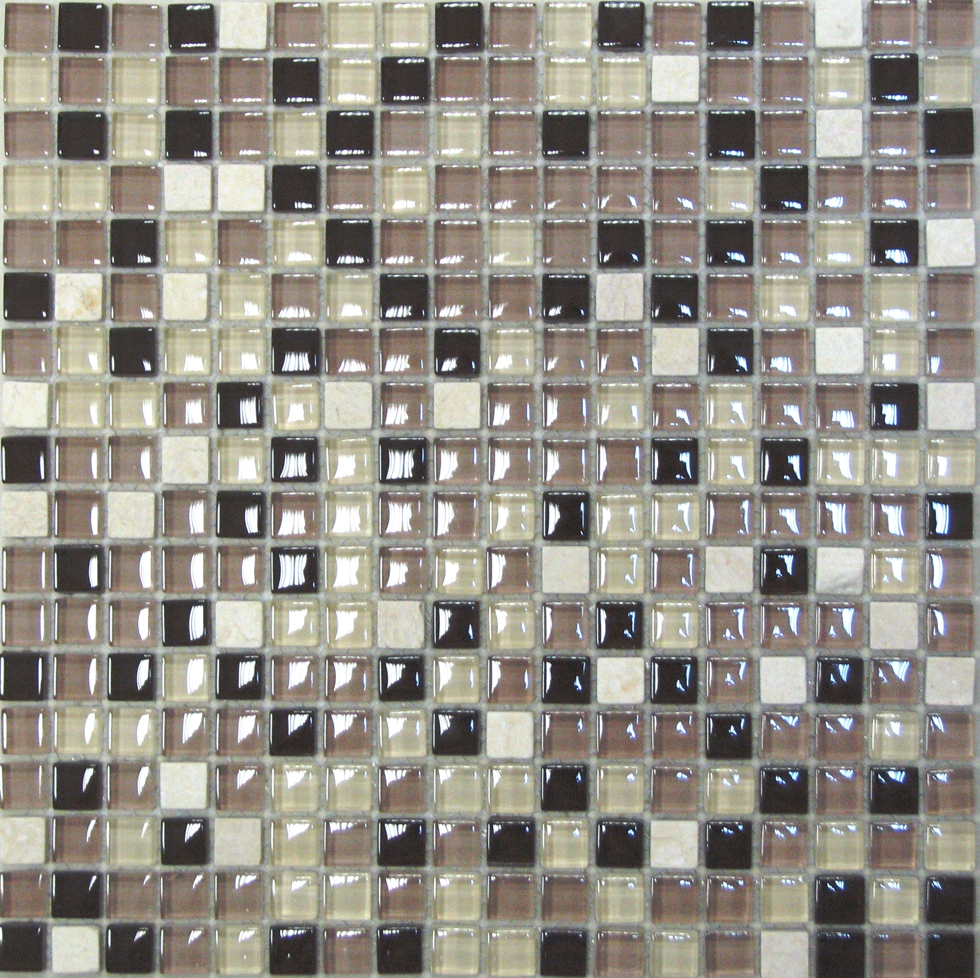 

Стеклянная Мозаика с камнем Bonaparte Glass Stone 12 (8x15x15) 30x30