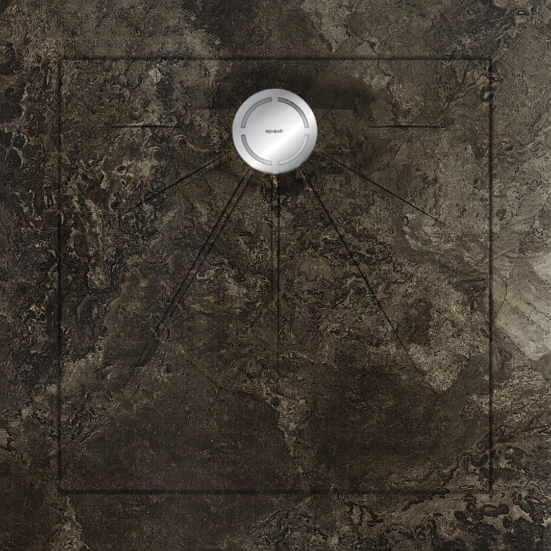 

Душевые поддоны Aquanit Fossil Brown Multi Circle Massive 90x90