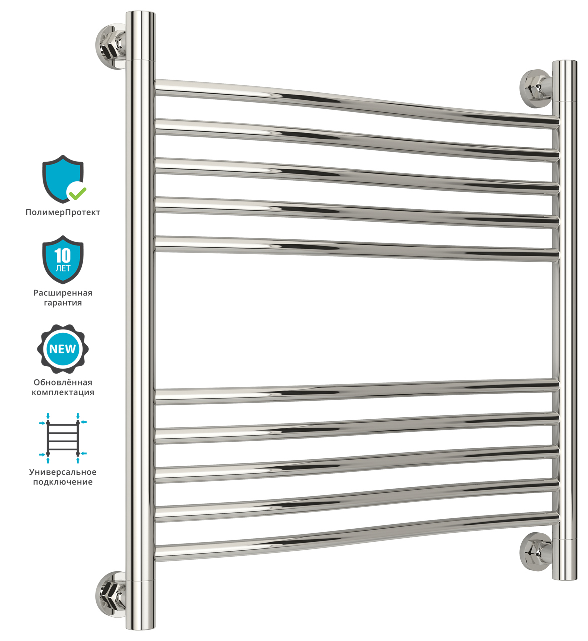 

Водяной полотенцесушитель Сунержа Флюид+ 600x600 арт. 00-0222-6060