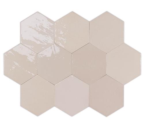 Керамическая плитка Wow Zellige Hexa Nude настенная 10,8x12,4