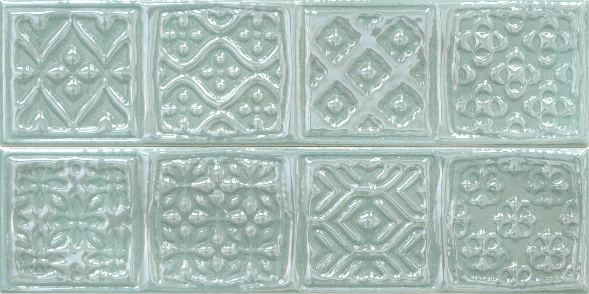 

Керамическая плитка Cifre Opal Composicion Rodia Turquoise декор 15x30